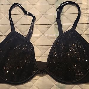 Black sequence bra